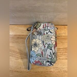 Sakroots Artist Circle Floral Wristlet - Blue And Multicolor